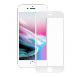 Cristal Templado Completo Blanco para iPhone 8 Plus
