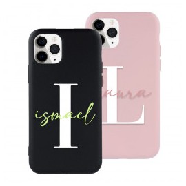 Funda Ultra Suave Inicial Con Nombre Horizontal - Edición Limitada