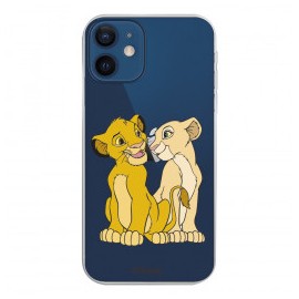 Funda para iPhone 12 Oficial de Disney Simba y Nala Silueta - El Rey León